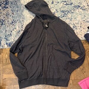 Men's Banana Republic Black/Dark Grey Hoodie Sweater